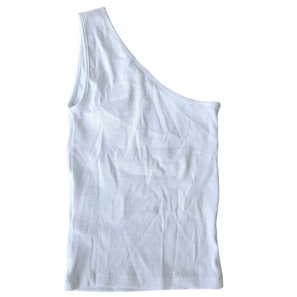 Madewell Supima® Rib One-Shoulder Tank Size XXS NWT - Picture 3 of 7